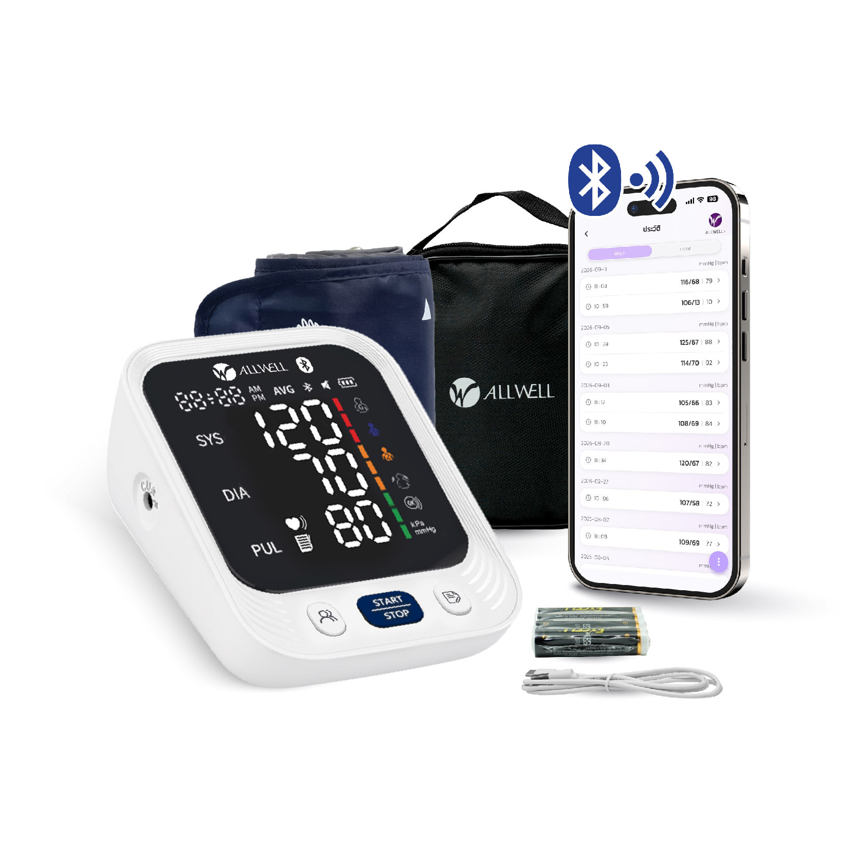 เครื่องวัดความดัน ALLWELL รุ่น SMARTBP CARE รุ่น SMARTBP CARE D+_8